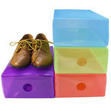 (超值20入)彩色抽屜鞋盒/置物盒