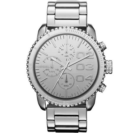 【好物分享】gohappyDIESEL 忍者戰將時尚晶鑽計時腕錶-銀 DZ5337哪裡買台中 太平洋 sogo