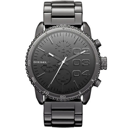 【勸敗】gohappy線上購物DIESEL 忍者戰將時尚晶鑽計時腕錶-鐵灰 DZ5339哪裡買新光 三越 a4