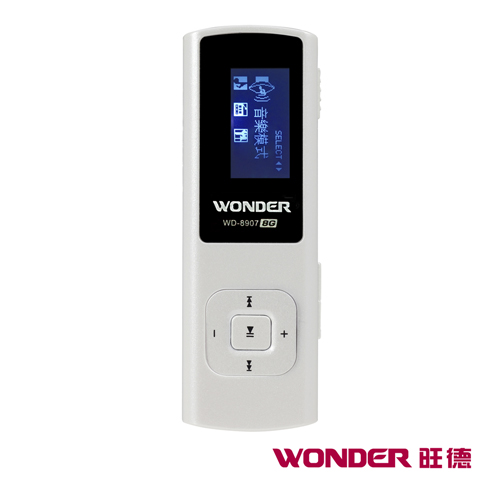 WONDER旺德 MP3數位隨身聽 WD-8907 (8GR) WONDER旺德 MP3數位隨身聽 WD-8907 (8GR)