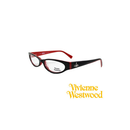 【網購】gohappyVivienne Westwood 光學平光鏡框★復古時尚造型★英倫龐克風(黑/紅) VW152 04價格台南 太平洋 sogo