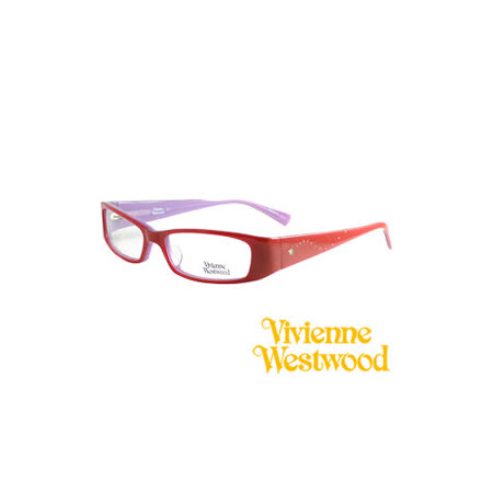 【網購】gohappy 線上快樂購Vivienne Westwood 光學鏡框★閃亮星型晶鑽★英倫龐克風(紅/紫) VW149 03哪裡買台中 市 愛 買
