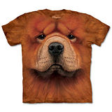 『摩達客』(預購)美國進口【The Mountain】自然純棉系列 鬆獅犬臉 設計T恤