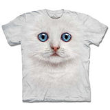 『摩達客』(預購)美國進口【The Mountain】自然純棉系列 雪白小貓 設計T恤