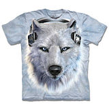 『摩達客』(預購)美國進口【The Mountain】自然純棉系列 DJ白狼 設計T恤