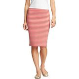 預購。美國【OLD NAVY-1】女裝Striped Jersey Pencil條紋針織及膝短裙(珊瑚紅)