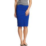 預購。美國【OLD NAVY-1】女裝Striped Jersey Pencil條紋針織及膝短裙(寶藍)
