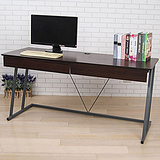 BuyJM 凱特附電線孔雙抽Z型工作桌(寬160cm)-可選色
