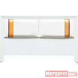 Margaret-艾麗斯混色雙人5尺床頭片(白色)