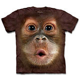 『摩達客』(預購)美國進口【The Mountain】自然純棉系列 可愛猩猩臉 設計T恤