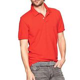 預購‧美國【GAP-2】男裝Modern pique極簡風格POLO短衫(紅)