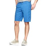預購‧美國【GAP-2】男裝Classic flat front休閒玩色短褲(土耳其藍)