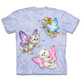 『摩達客』(預購)美國進口【The Mountain】自然純棉系列 蝴蝶貓仙女 設計T恤