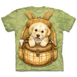 『摩達客』(預購)美國進口【The Mountain】自然純棉系列 背包狗狗 設計T恤