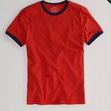 預購◈美國【AE-3】男裝LEGEND RINGER簡約滾邊短T恤(紅)