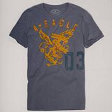 預購◈美國【AE-3】男裝SIGNATURE GRAPHIC簽名標誌短T恤(灰)