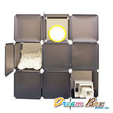 〝DREAM BOX〞生活玩家9格9門創意組合收納櫃〝紳士黑〞