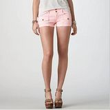 預購‧美國【AE-3】女裝MILITARY SHORTIE雙口袋修身短褲(粉紅)