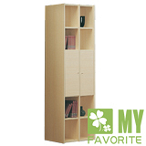 最愛傢俱-北歐風情2.8呎小木門系統書櫃