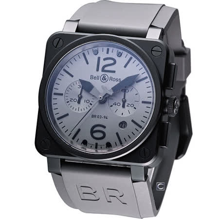 【開箱心得分享】gohappy線上購物Bell & Ross 計時機械腕錶BR0394-COMMA-SRU灰好嗎中 壢 太平洋 百貨