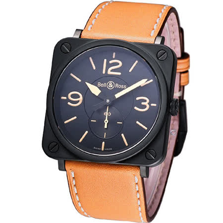 【網購】gohappy線上購物Bell & Ross 經典時尚飛行腕錶-(BRS-HERI-SWA)咖啡色皮哪裡買基隆 愛 買