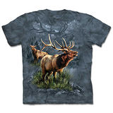 『摩達客』(預購)美國進口【The Mountain】自然純棉系列 麋鹿守護者 設計T恤
