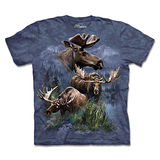『摩達客』(預購)美國進口【The Mountain】自然純棉系列 北美麋鹿拼貼 設計T恤