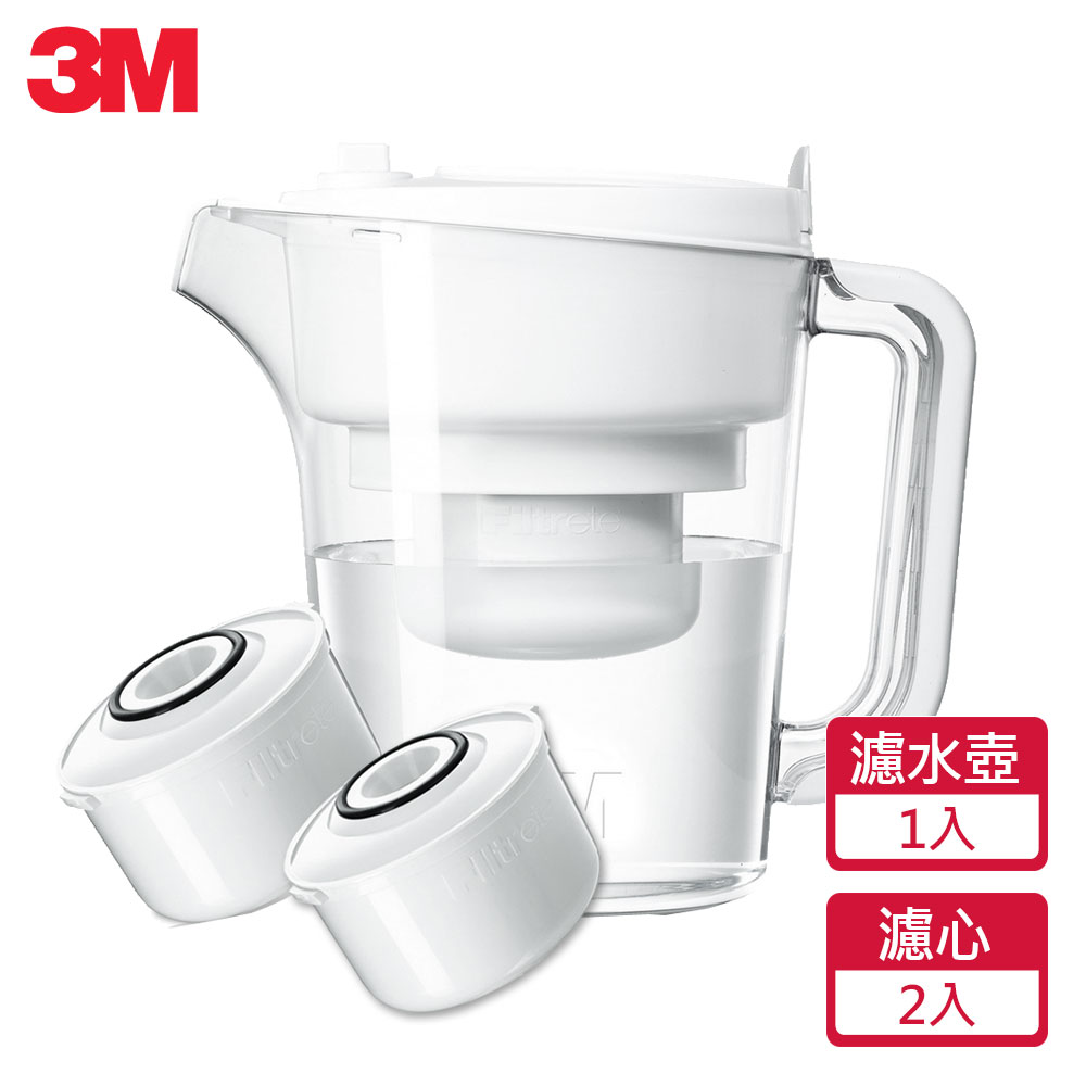 【3M】即淨長效濾水壺(1壺2濾心)