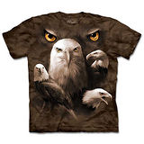 『摩達客』(預購)美國進口【The Mountain】自然純棉系列 鷹群瞳 設計T恤