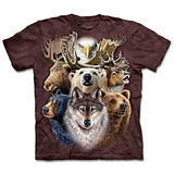 『摩達客』(預購)美國進口【The Mountain】自然純棉系列 北美動物群 設計T恤