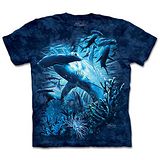 『摩達客』(預購)美國進口【The Mountain】自然純棉系列 雙髻鯊群 設計T恤