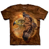 『摩達客』(預購)美國進口【The Mountain】自然純棉系列 棕鷹精神 設計T恤
