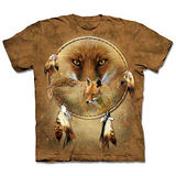 『摩達客』(預購)美國進口【The Mountain】自然純棉系列 狐瞳捕夢網 設計T恤