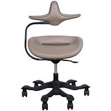iPole7人體工學椅(優質進口牛皮)-灰色