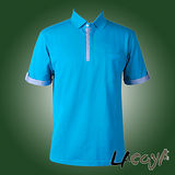 LACOYA 男短袖POLO衫(AP135-4藍綠)