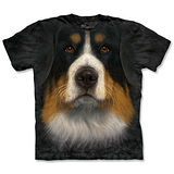 『摩達客』*大尺碼3XL*(預購)美國進口【The Mountain】自然純棉系列 伯恩山犬臉 設計T恤