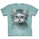 『摩達客』(預購)美國進口【The Mountain】自然純棉系列 藍眼小貓 設計T恤