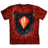 『摩達客』*大尺碼3XL*(預購)美國進口【The Mountain】自然純棉系列 紅雀臉 設計T恤