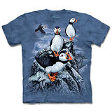 『摩達客』*大尺碼3XL*(預購)美國進口【The Mountain】自然純棉系列 尋十海鷗群 設計T恤