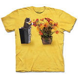 『摩達客』(預購)美國進口【The Mountain】自然純棉系列 花與小貓 設計T恤