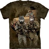 『摩達客』*大尺碼3XL*美國進口【The Mountain】自然純棉系列 JTAC狼軍隊設計T恤 (預購)