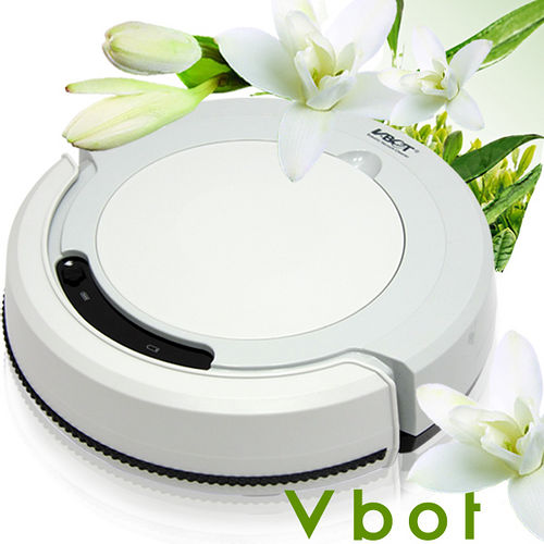 Vbot 智慧型茉莉綠茶香氛掃地機器人(掃+擦+吸)公主機(灰)