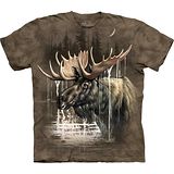 『摩達客』*大尺碼3XL*美國進口【The Mountain】自然純棉系列 麋鹿林 設計T恤 (預購)