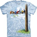 『摩達客』*大尺碼3XL*美國進口【The Mountain】自然純棉系列 鳥群樹設計T恤 (預購)