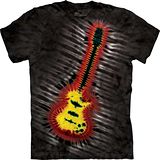 『摩達客』*大尺碼3XL*美國進口【The Mountain】自然純棉系列 電吉他 紮染 設計T恤 (預購)