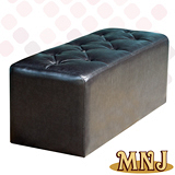 【MNJ】經典菱格設計師款長凳100cm(3色可選)