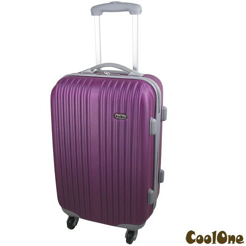 CoolOne 紫色之戀線上 購物20吋條紋登機箱