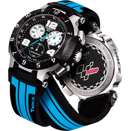 【好物分享】gohappyTISSOT T-Race MotoGP 專業限量賽車計時腕錶-黑x藍 T0484172720700推薦sogo 永和