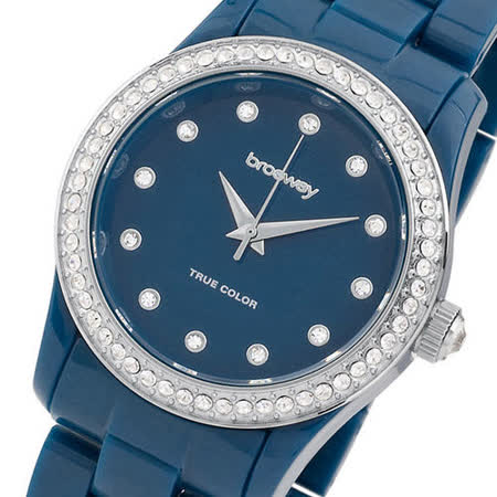【真心勸敗】gohappy快樂購物網【brosway】True Color Mini 女錶鑽面PC鍊帶 深藍色評價如何台中 愛 買 餐廳