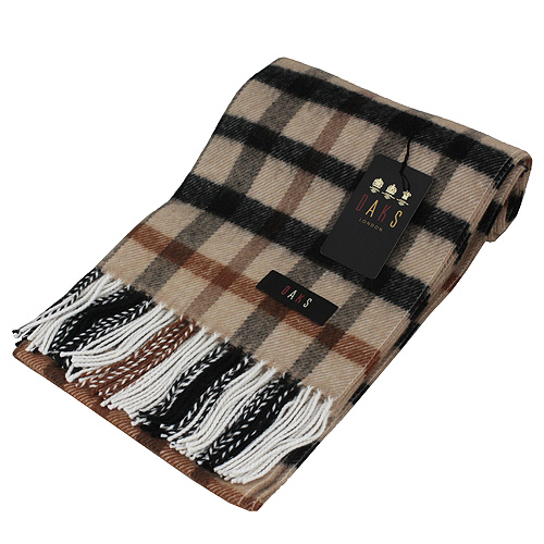 ezprice 比价网 【daks】经典格纹羊毛围巾(卡其格(商品关键字)